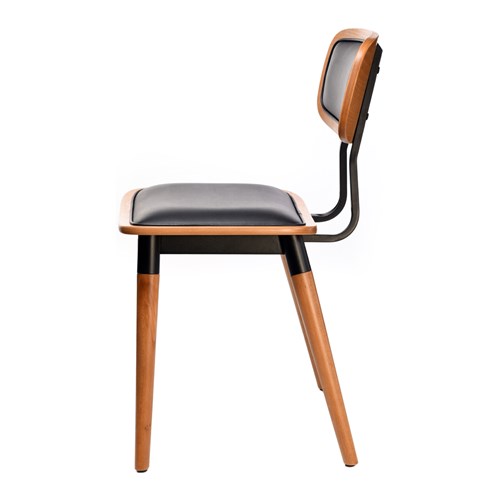 4242204_Felix Chair – Black Vinyl Seat – Lancaster Oak – Black Frame_g3